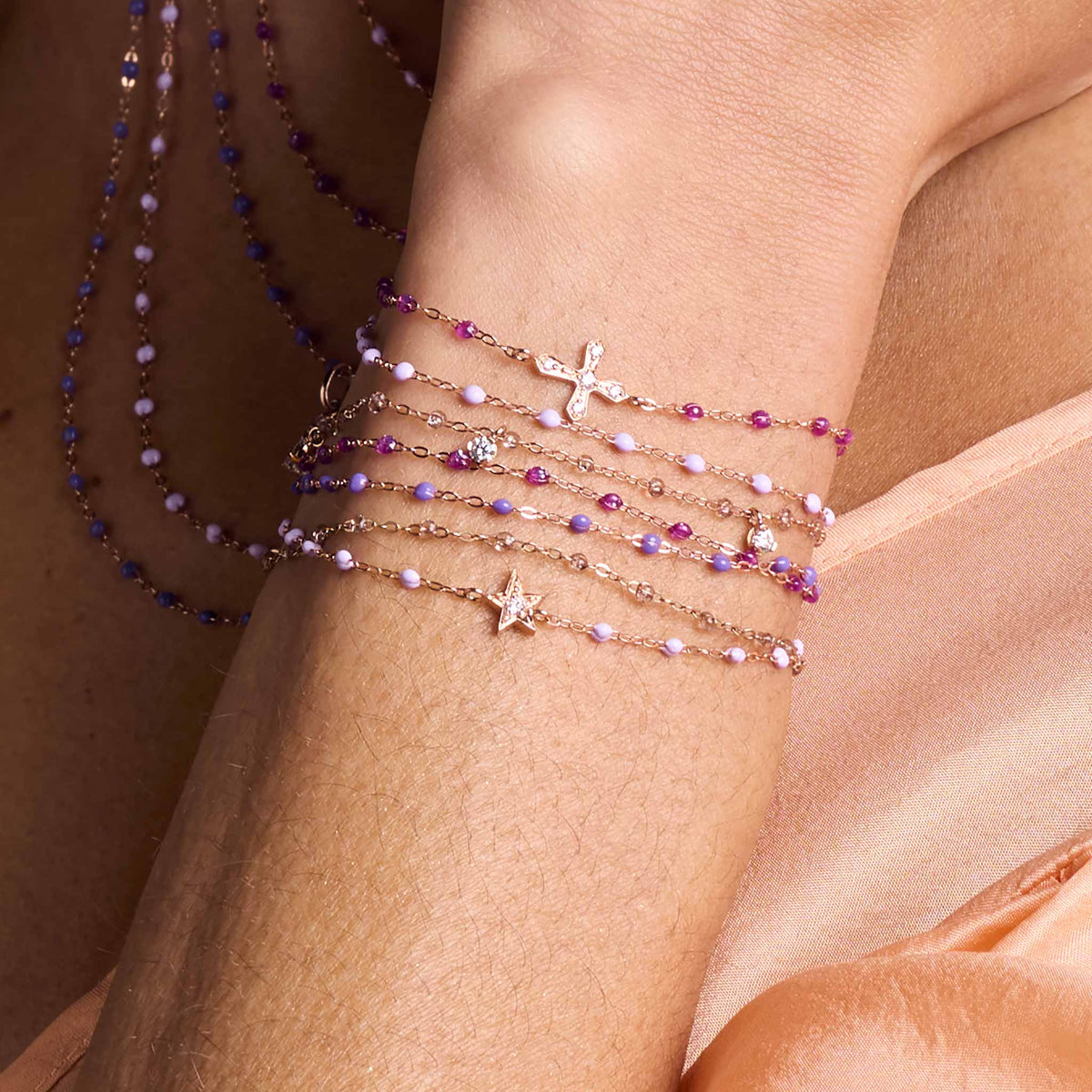 Classic Gigi Galaxy Bracelet, Yellow Gold, 6.7