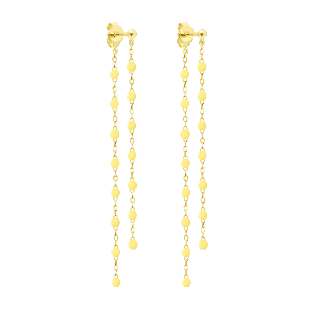 Classic Gigi dangling Mimosa earrings, Yellow Gold | Gigi Clozeau Classic Gigi dangling Mimosa earrings, Yellow Gold | Gigi Clozeau