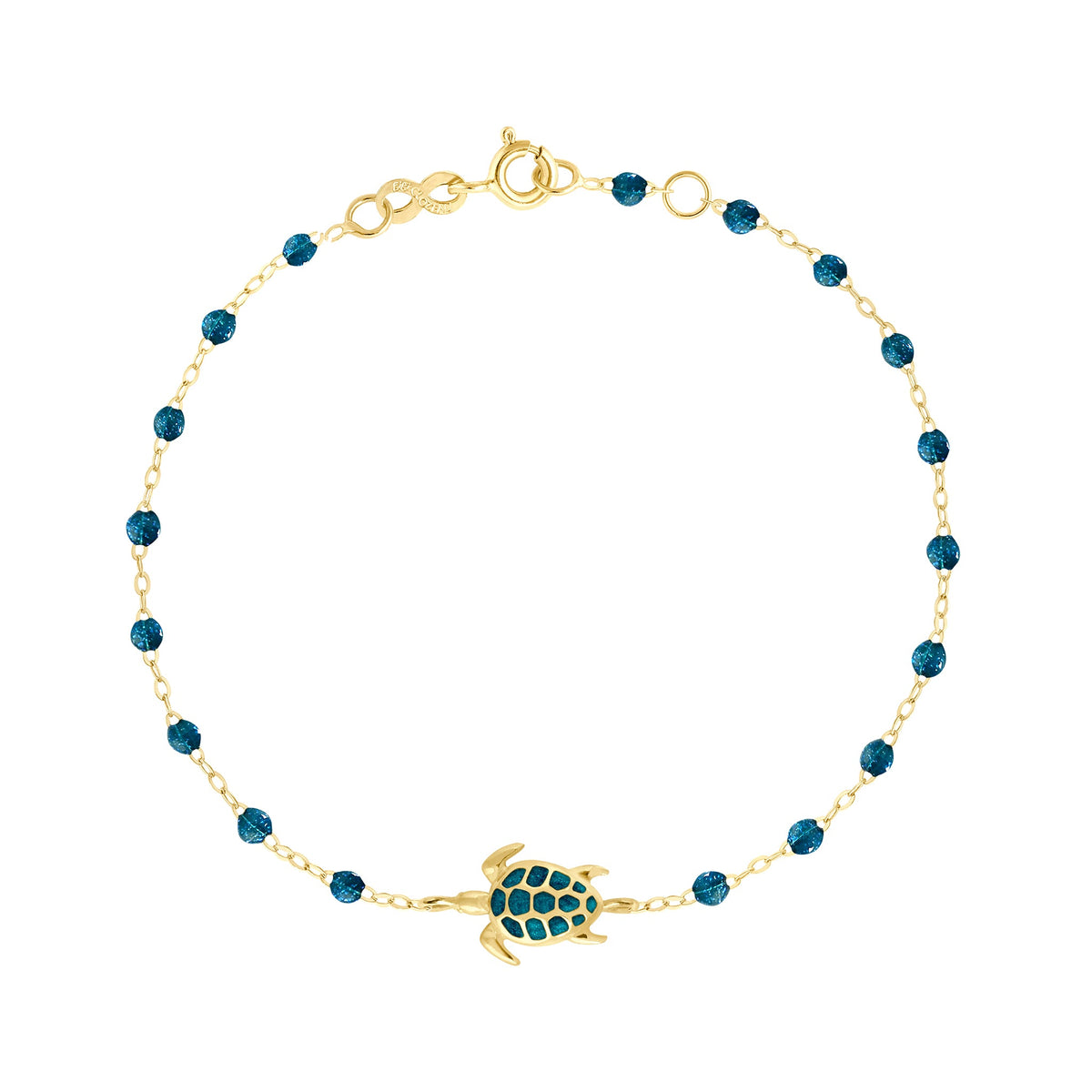 Turtle Jungle Bracelet, Yellow Gold, 6.7