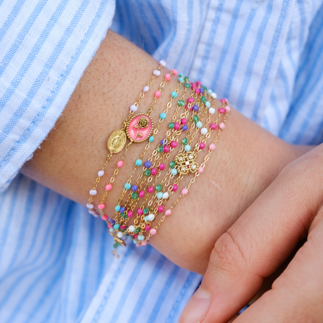 Classic Gigi Candy bracelet, Rose Gold, 5.9 – Gigi Clozeau - Jewelry