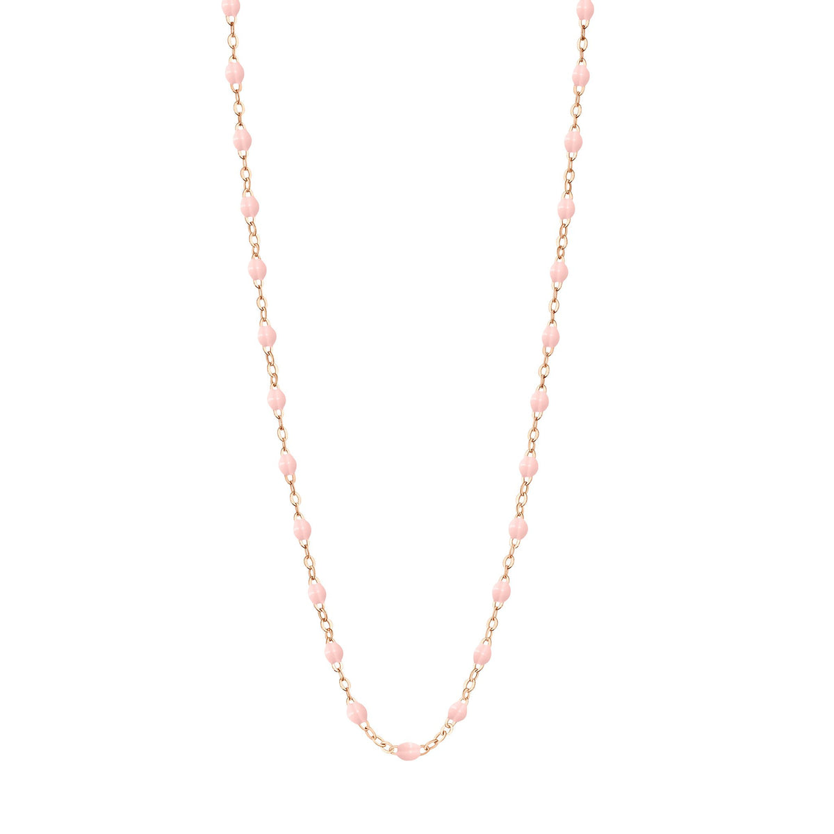Classic Gigi Baby Pink necklace, Rose Gold, 17.7