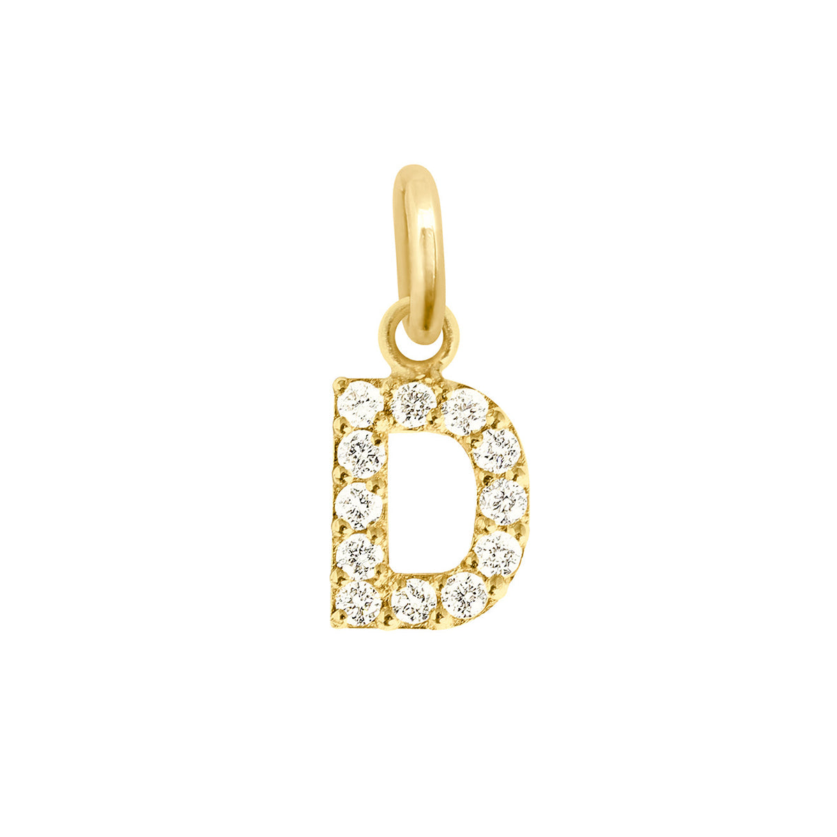 Letter d pendant with diamonds Clearance