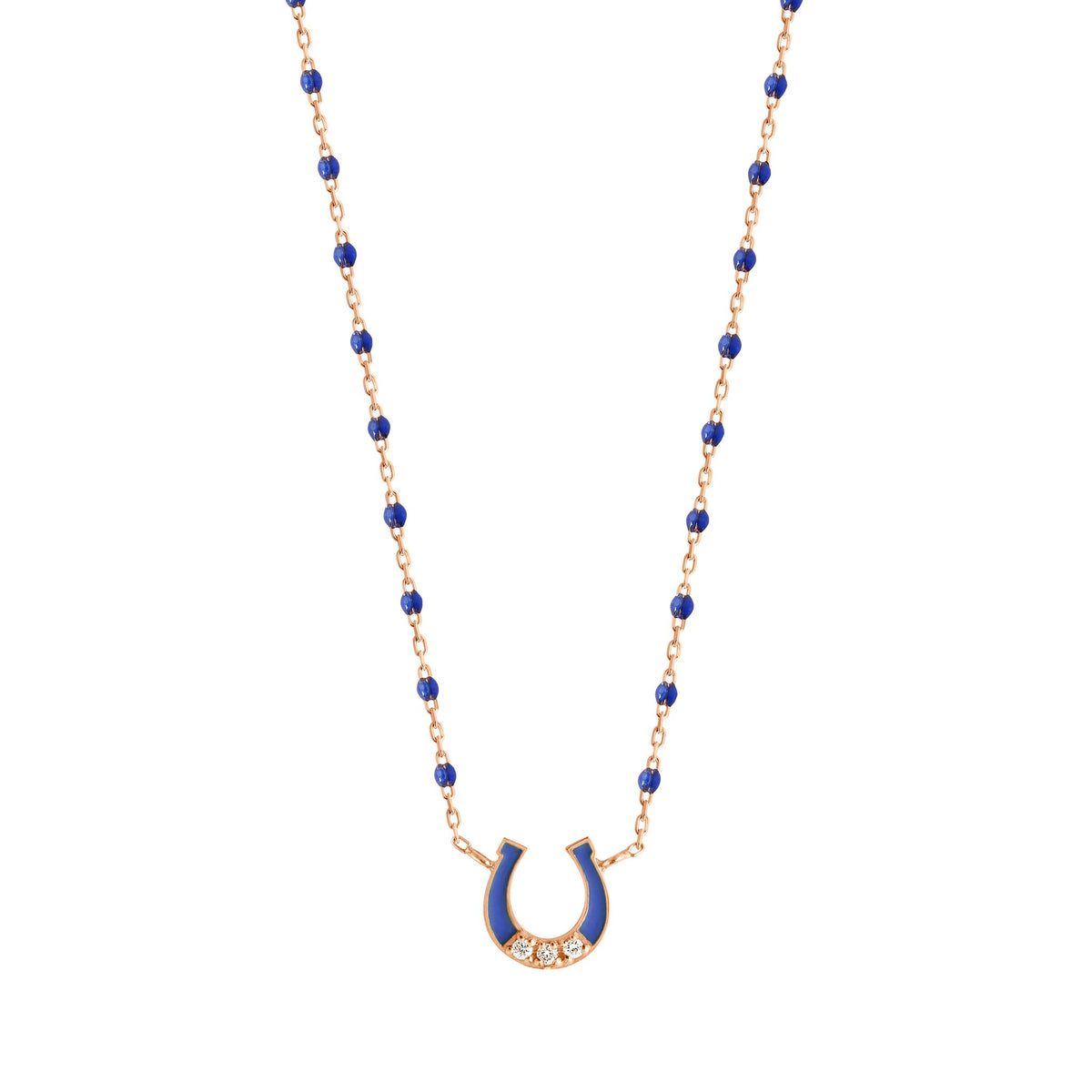 Rose gold horseshoe necklace shop
