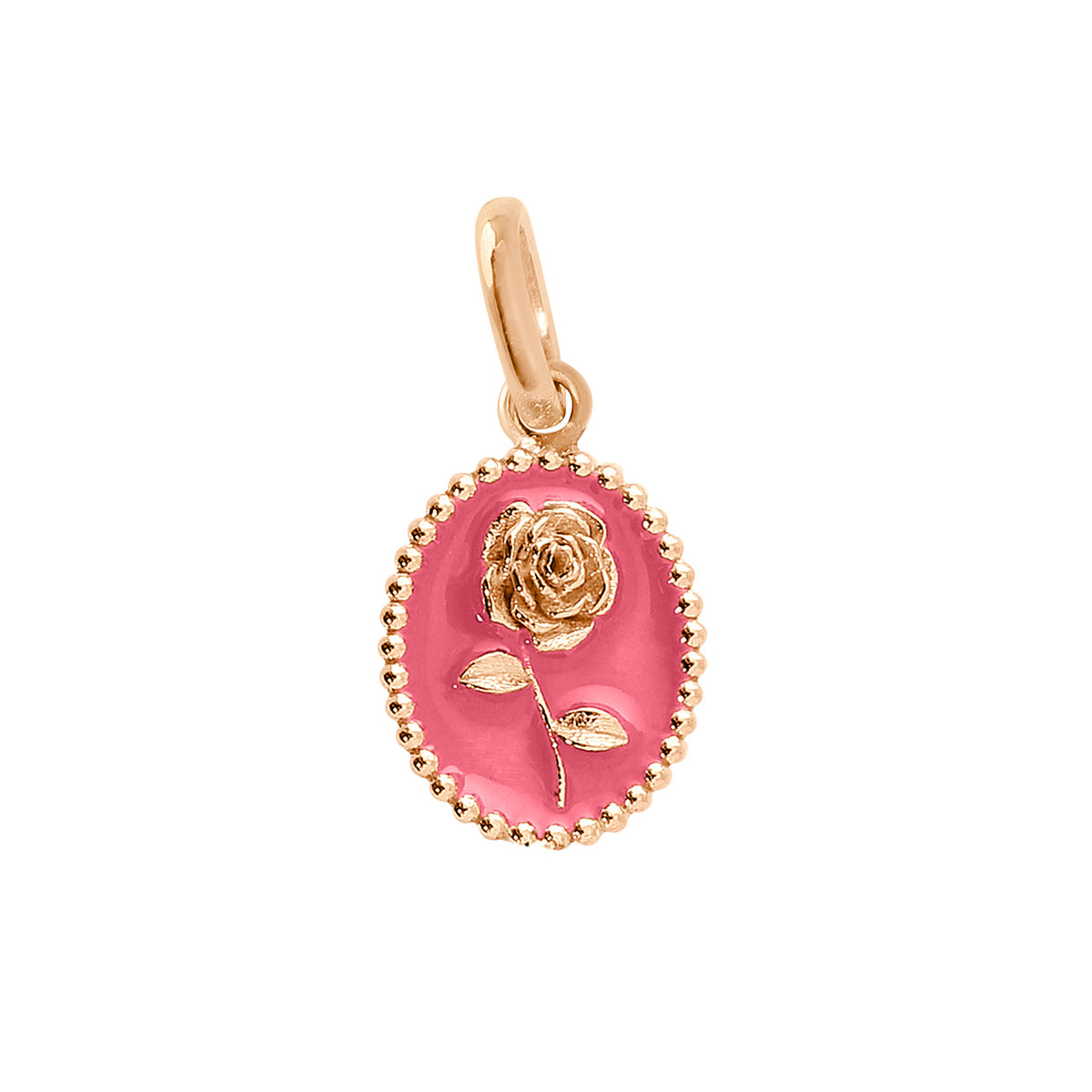 Pink Rose Pendant, Rose Gold | Gigi Clozeau - Luxury Fine Jewelry