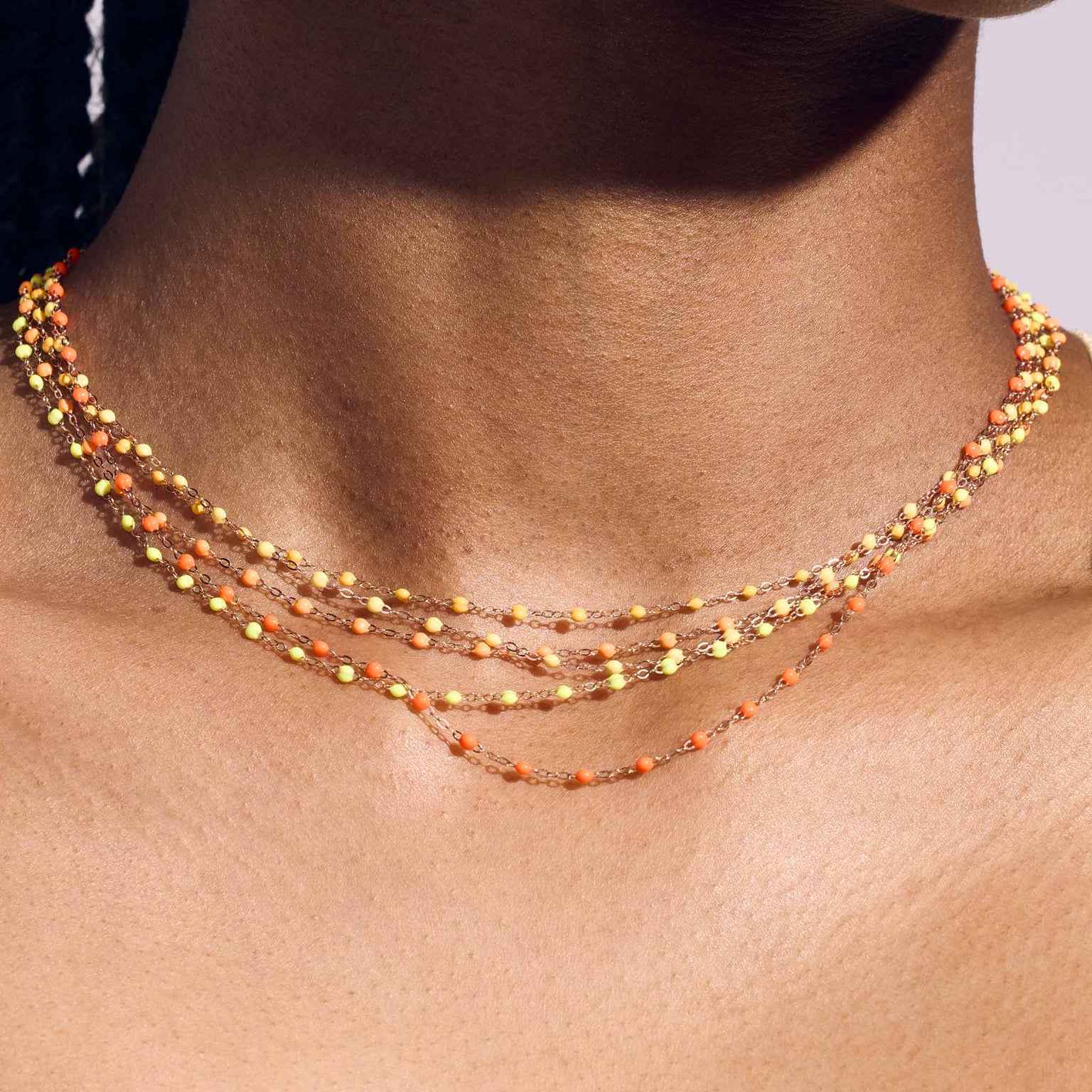 Gigi Clozeau - Classic Gigi Mandarine necklace, yellow gold, 16.5"