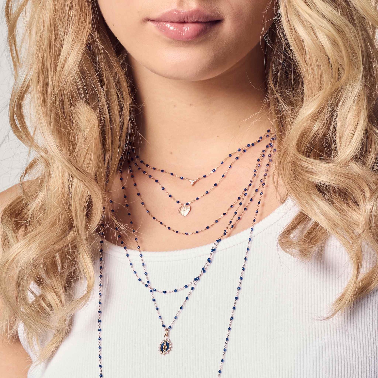 Gigi Clozeau - Classic Gigi Lapis necklace, yellow gold, 16.5"