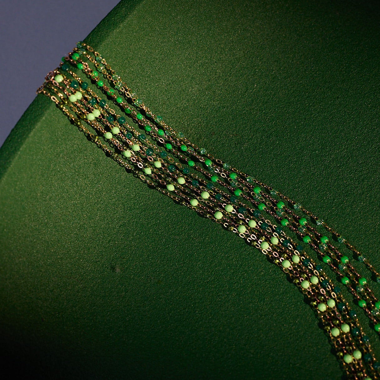 Gigi Clozeau - Classic Gigi Emerald necklace, yellow gold, 16.5"