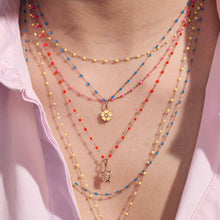 Gigi Clozeau - Classic Gigi Pink necklace, yellow gold, 16.5"