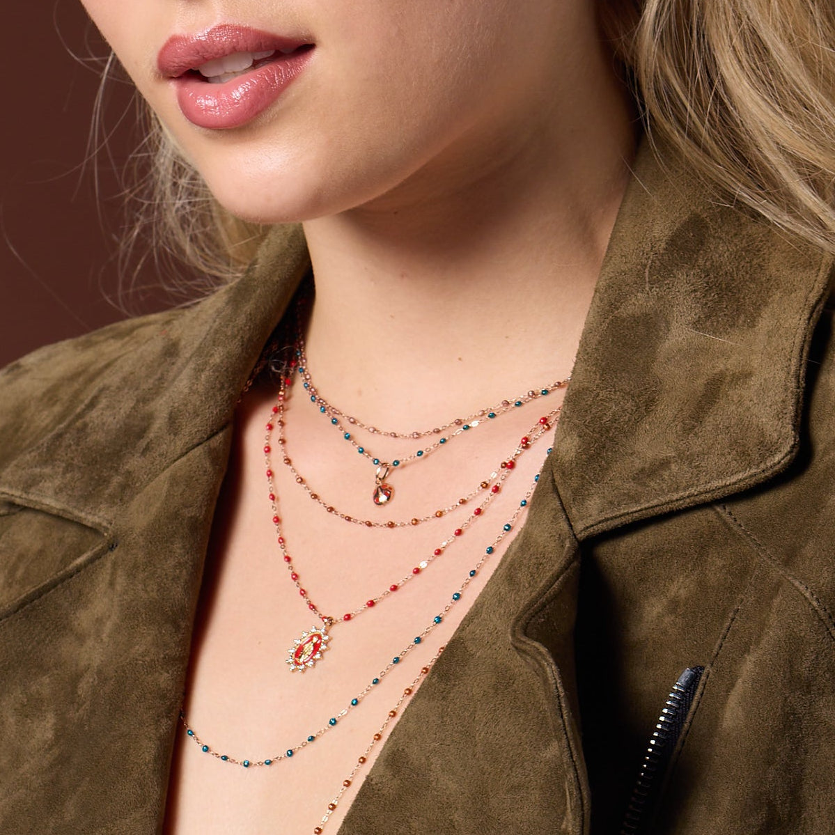 Gigi Clozeau - Classic Gigi Poppy necklace, yellow gold, 16.5"