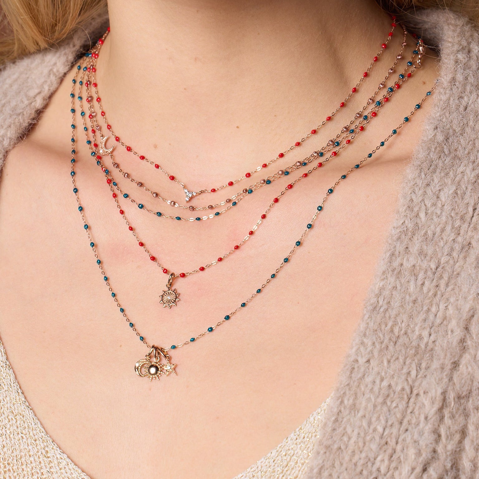 Gigi Clozeau - Classic Gigi Copper necklace, yellow gold, 16.5"