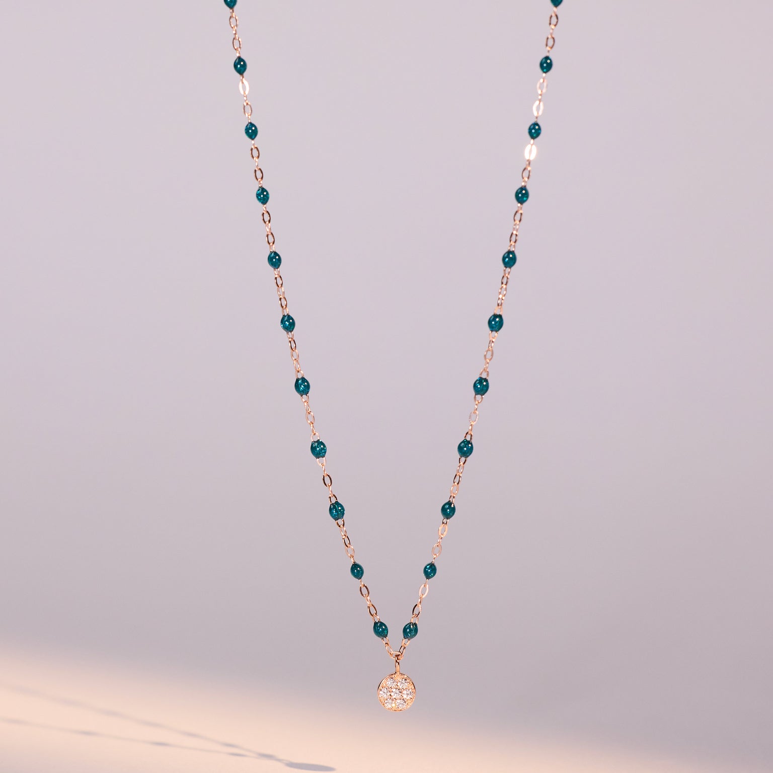 Gigi Clozeau - Puce Classic Gigi Jungle diamond necklace, Yellow Gold, 16.5"
