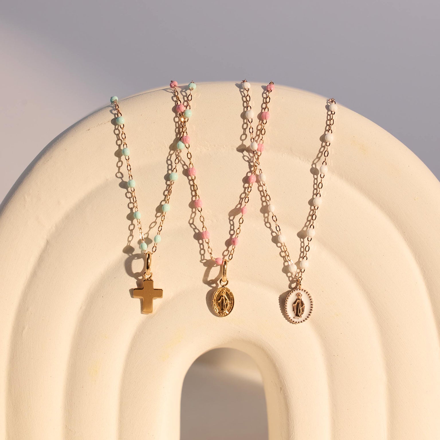 Gigi Clozeau - Cross Charm Yellow Gold, pendant