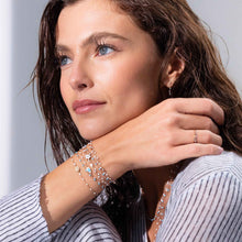 Gigi Clozeau - Étoile Diamond Bracelet, White, Rose Gold, 6.7"