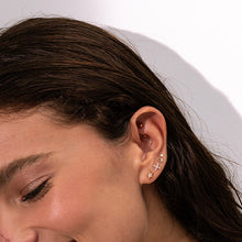 Gigi Clozeau - Lucky Lotus diamond earrings, Rose Gold