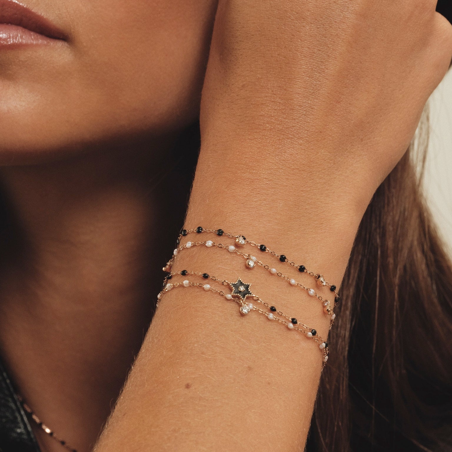Gigi Clozeau - Gigi Supreme 1 Diamond Bracelet, Opal, Yellow Gold, 6.7"