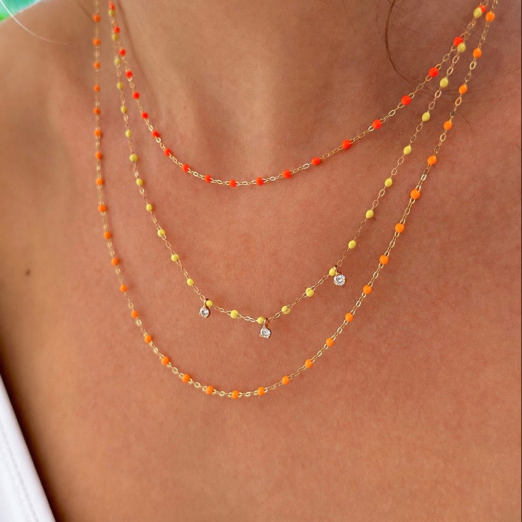 Gigi Clozeau - Classic Gigi Mandarine necklace, yellow gold, 16.5"