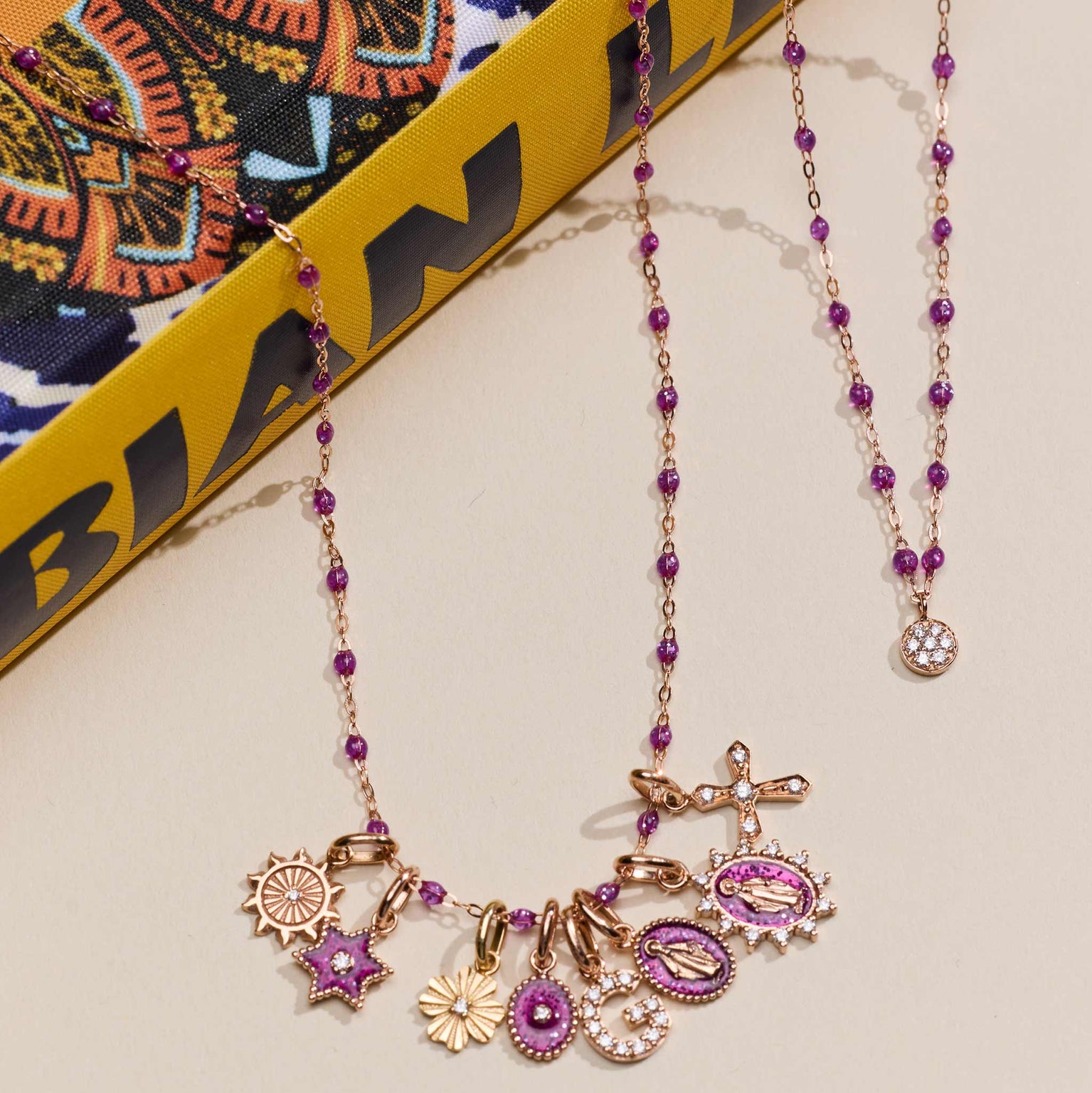Gigi Clozeau - North Star Galaxy Resin Pendant, Yellow Gold