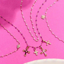 Gigi Clozeau - Clover Lumière Opal Diamond Necklace, Yellow Gold, 16.5"