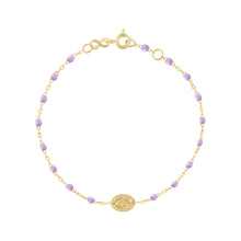 Gigi Clozeau - Madone Charm Classic Gigi Lilac bracelet, Yellow Gold, 6.7"