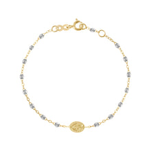 Gigi Clozeau - Madone Charm Classic Gigi Silver bracelet, Yellow Gold, 6.7"