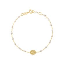 Gigi Clozeau - Madone Charm Classic Gigi Opal bracelet, Yellow Gold, 6.7"