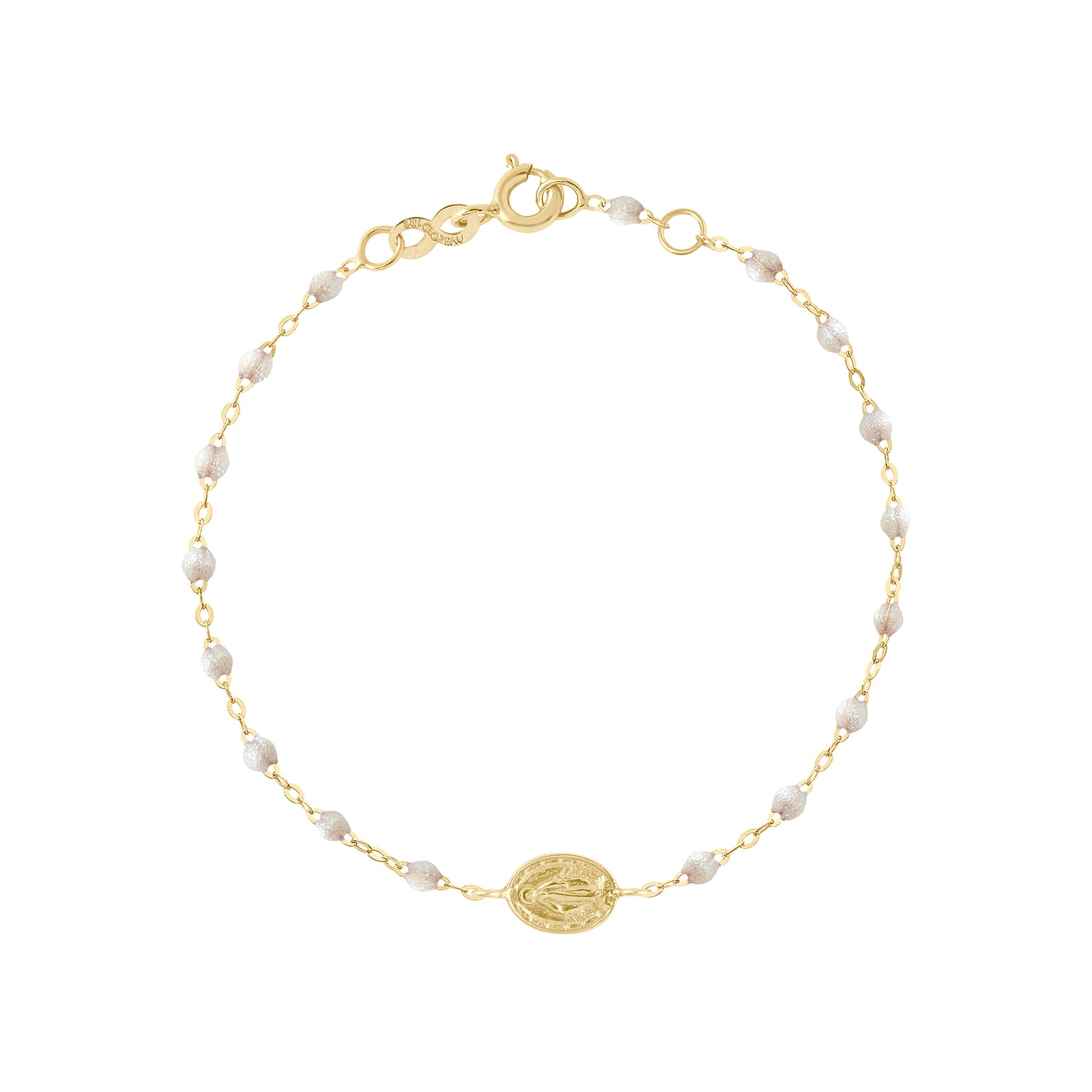 Gigi Clozeau - Madone Charm Classic Gigi Opal bracelet, Yellow Gold, 6.7"