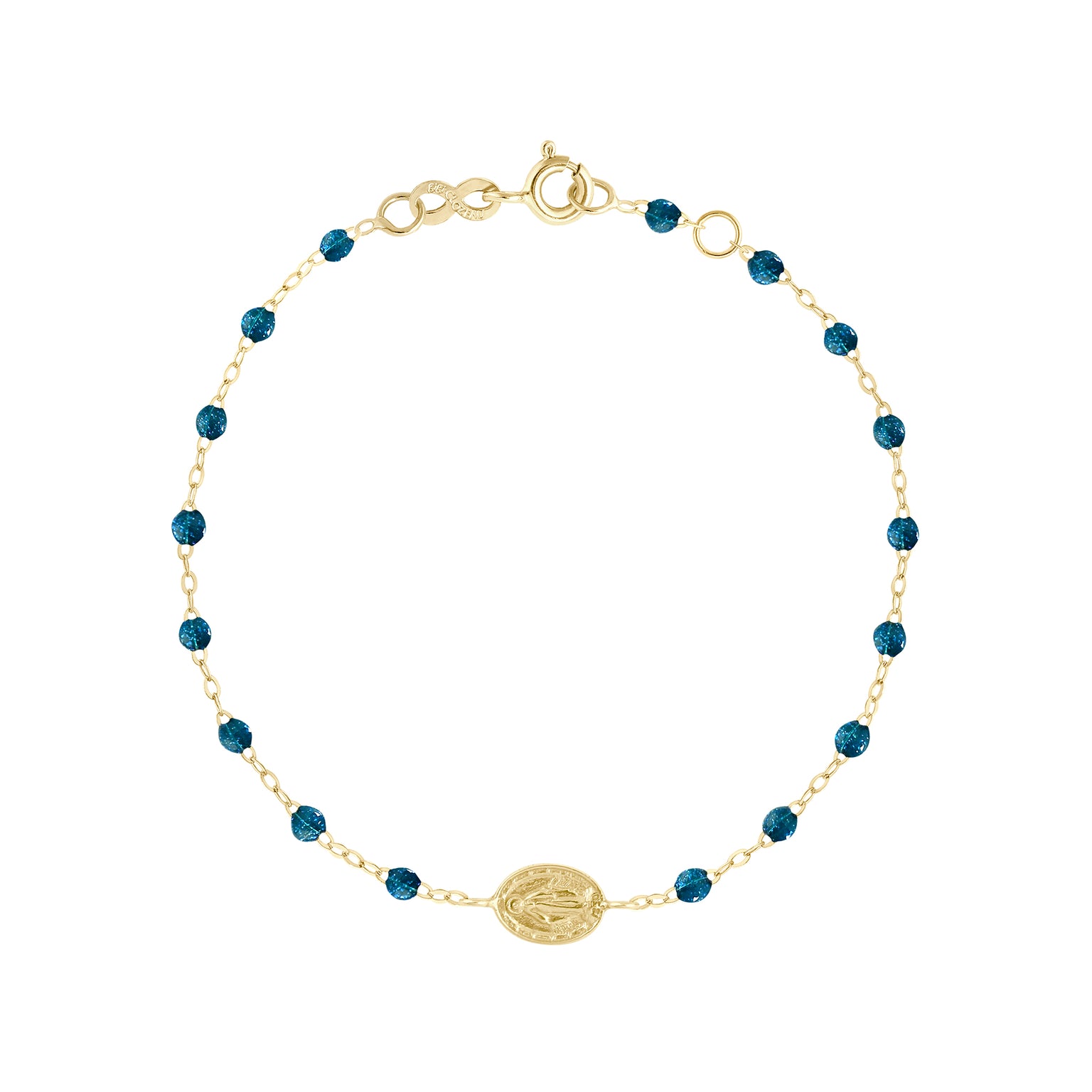 Gigi Clozeau - Madone Charm Classic Gigi Jungle bracelet, Yellow Gold, 6.7"