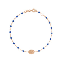Gigi Clozeau - Madone Charm Classic Gigi Lapis bracelet, Rose Gold, 6.7"