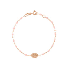 Gigi Clozeau - Madone Charm Classic Gigi Baby Pink bracelet, Rose Gold, 6.7"