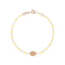 Gigi Clozeau - Madone Charm Classic Gigi Mimosa bracelet, Rose Gold, 6.7"