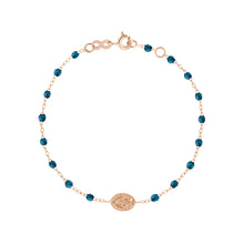 Gigi Clozeau - Madone Charm Classic Gigi Jungle bracelet, Rose Gold, 6.7"