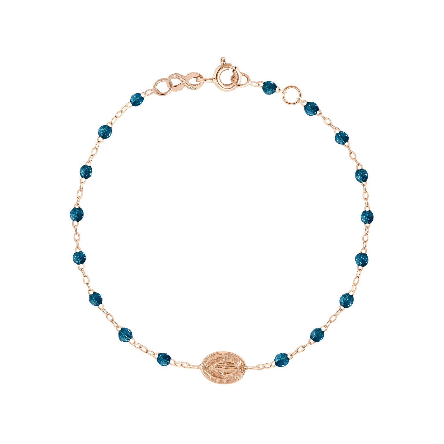 Gigi Clozeau - Madone Charm Classic Gigi Jungle bracelet, Rose Gold, 6.7"