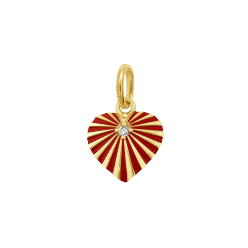 Heart Lumière Poppy Diamond Pendant, Yellow Gold, Limited Edition