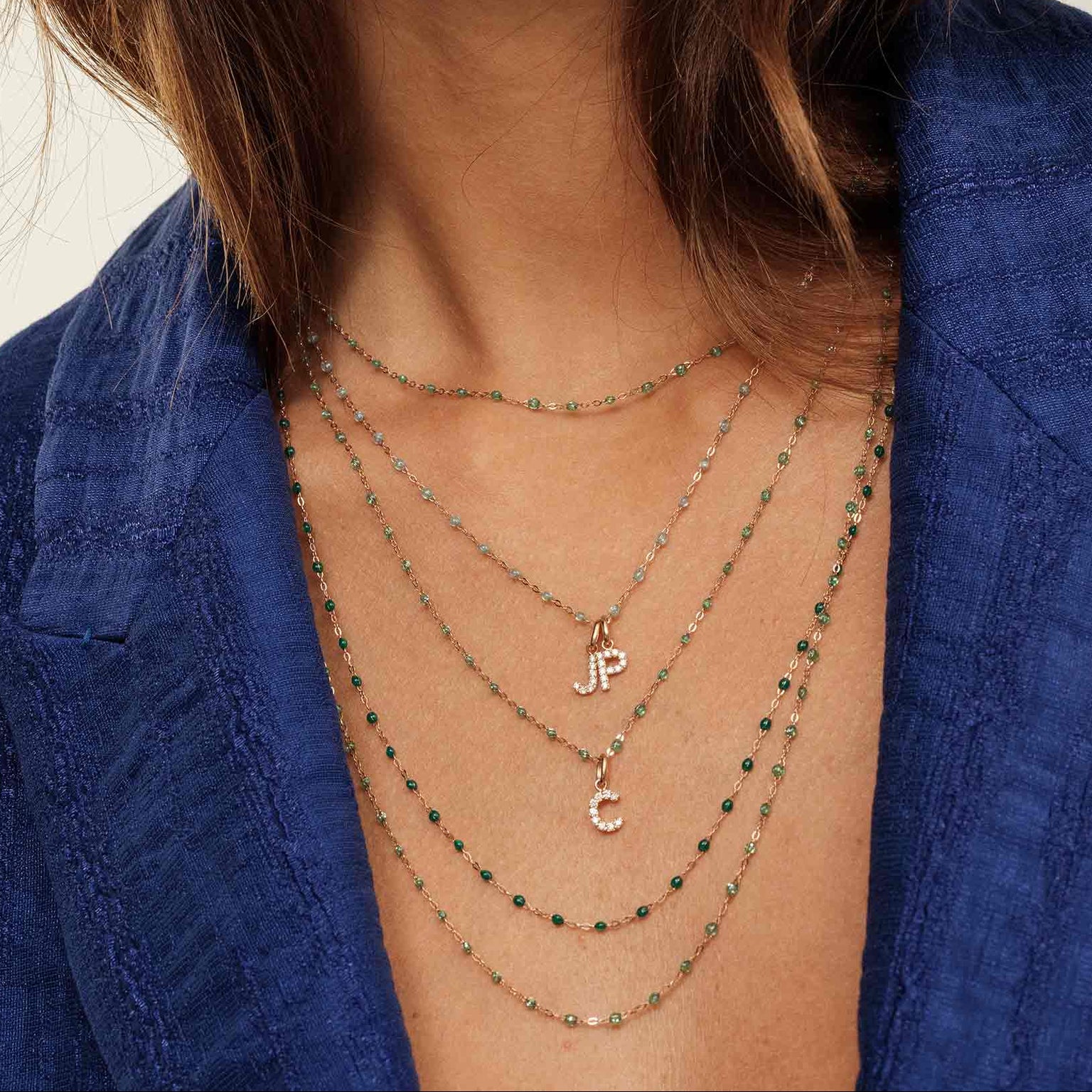 Gigi Clozeau - Classic Gigi Mint Necklace, Yellow Gold, 19.7"