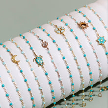 Gigi Clozeau - Classic Gigi Turquoise Green bracelet, Yellow Gold, 6.7"