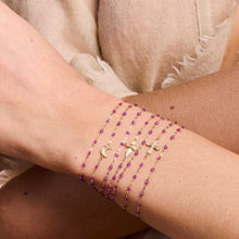 Gigi Clozeau - Croix Lumière Galaxy Diamond Bracelet, Rose Gold, 6.7"