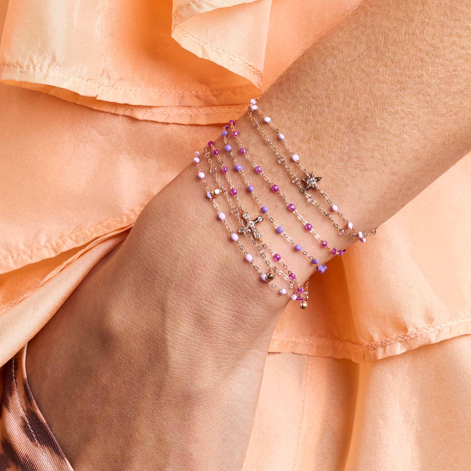 Gigi Clozeau - Classic Gigi Galaxy Bracelet, Rose Gold, 6.7"