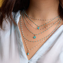 Gigi Clozeau - Classic Gigi Turquoise Green necklace, yellow gold, 16.5"