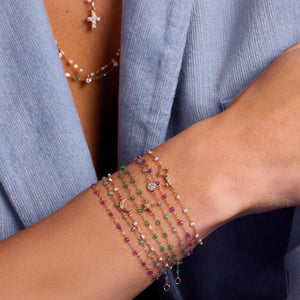 Gigi Clozeau - Moon Opal Diamond Bracelet, Yellow Gold, 6.7"