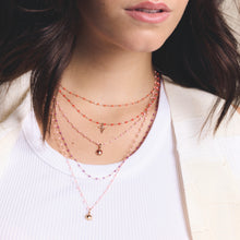 Gigi Clozeau - Classic Gigi Fuchsia necklace, yellow gold, 16.5"