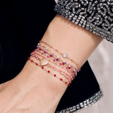 Gigi Clozeau - Heart Lumière Pink Diamond Bracelet, Yellow Gold, 6.7"