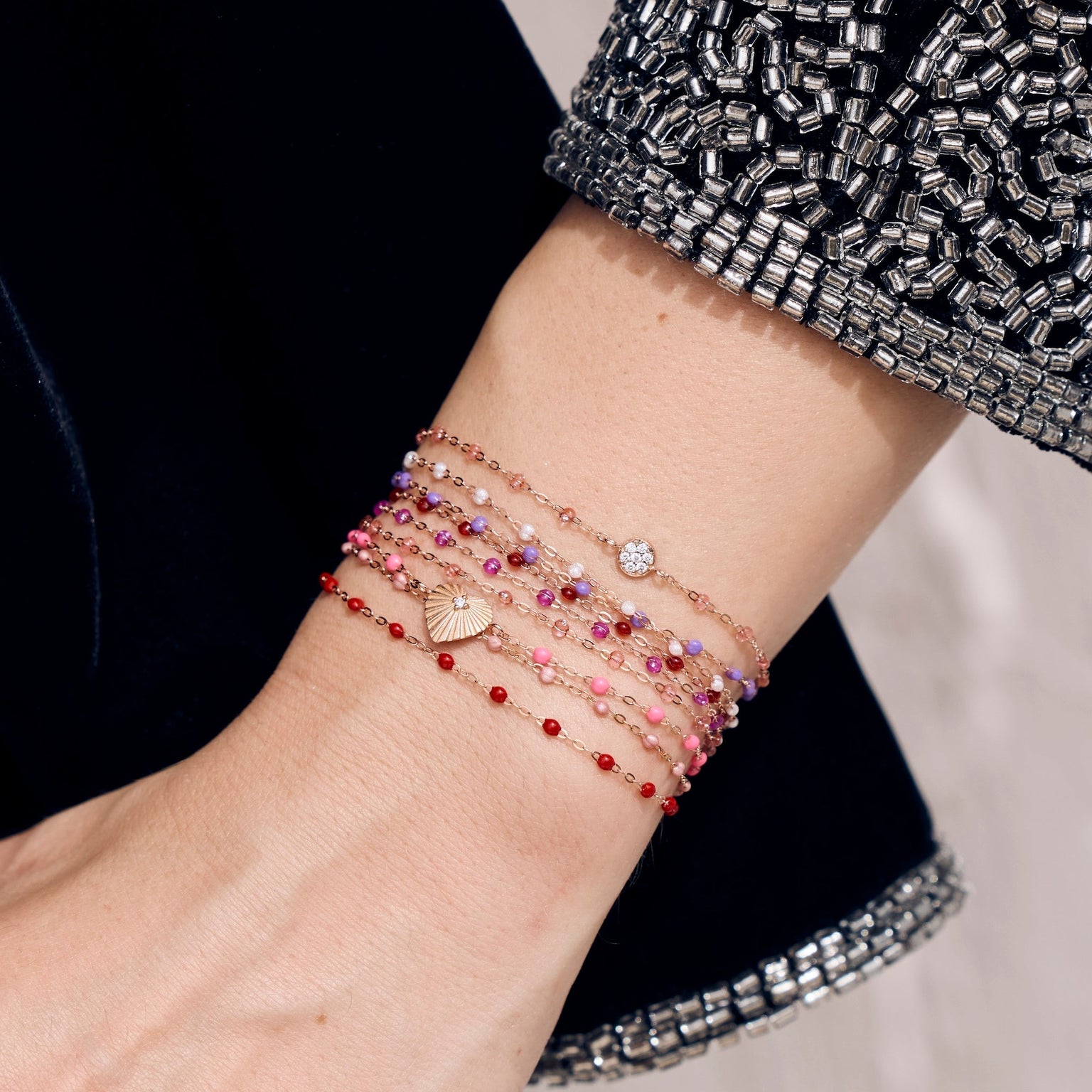 Gigi Clozeau - Classic Gigi Cherry bracelet, Yellow Gold, 6.7"