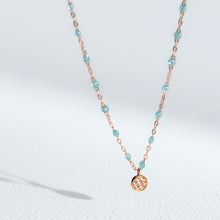 Gigi Clozeau - Puce Classic Gigi Aqua diamond necklace, Yellow Gold, 16.5"