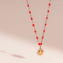 Gigi Clozeau - Sun Classic Gigi Coral necklace, Yellow Gold, 16.5"