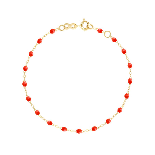 Gigi Clozeau - Classic Gigi Coral Anklet, Yellow Gold, 9.4