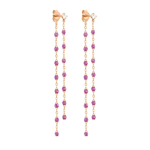 Gigi Clozeau - Classic Gigi Dangling Galaxy Earrings, Diamond, Rose Gold