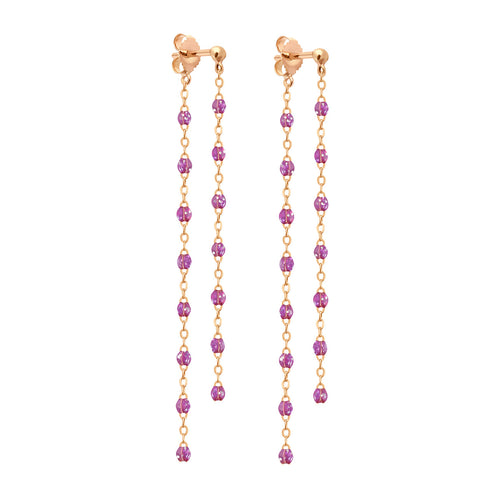 Gigi Clozeau - Classic Gigi Dangling Galaxy Earrings, Rose Gold