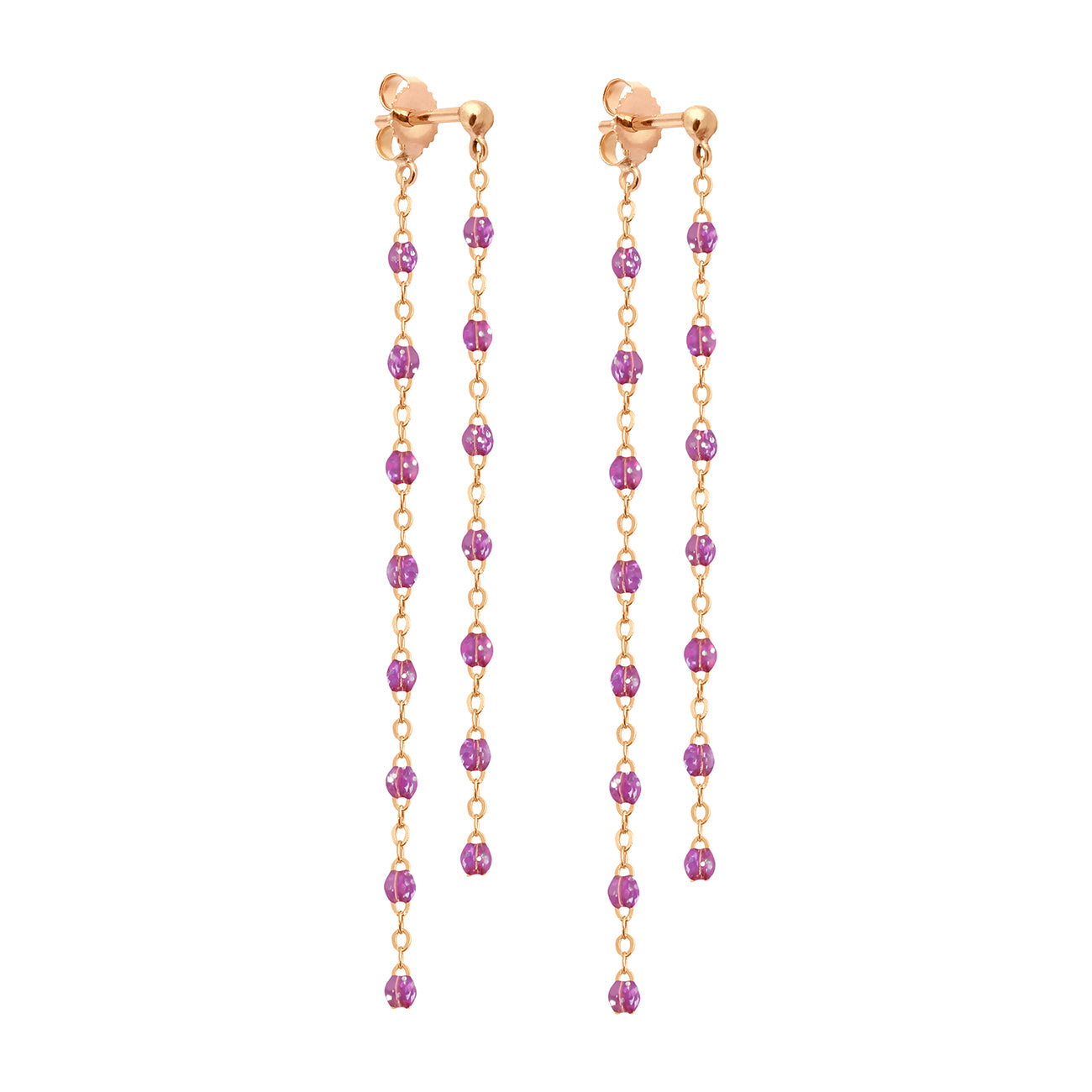 Gigi Clozeau - Classic Gigi Dangling Galaxy Earrings, Rose Gold