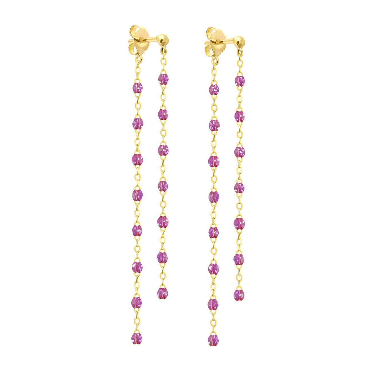 Gigi Clozeau - Classic Gigi Dangling Galaxy Earrings, Yellow Gold