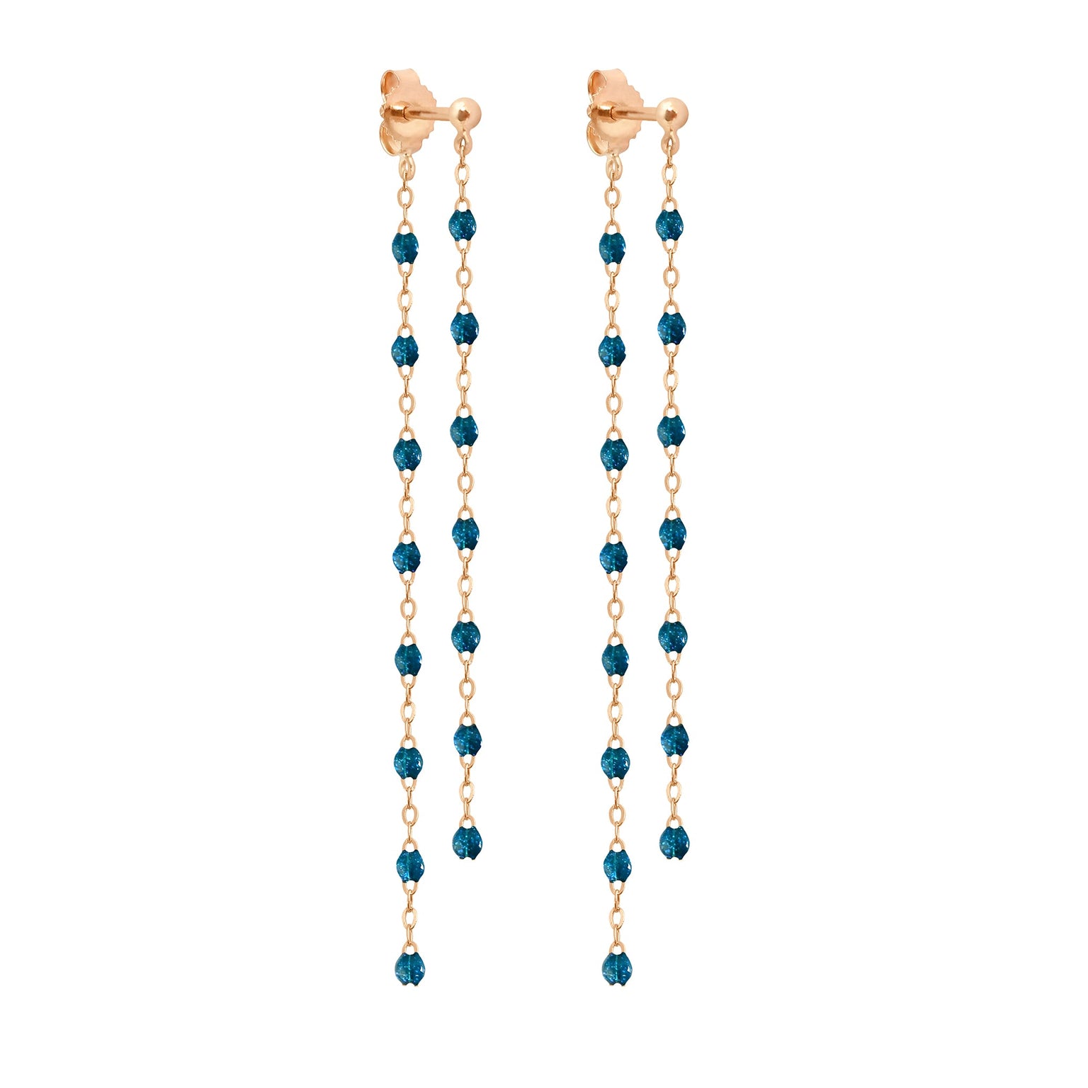 Gigi Clozeau - Classic Gigi dangling Jungle earrings, Rose Gold